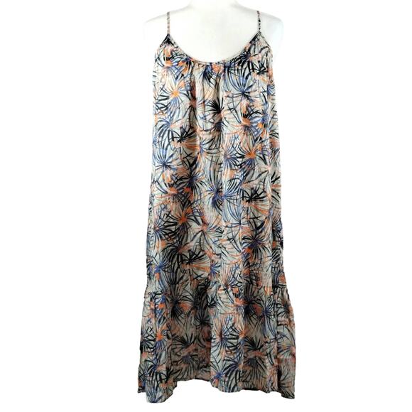 The Korner Dresses & Skirts - MS Anthropologie The Korner Tropical Palm Leaf Print Strap Midi Dress NWT S